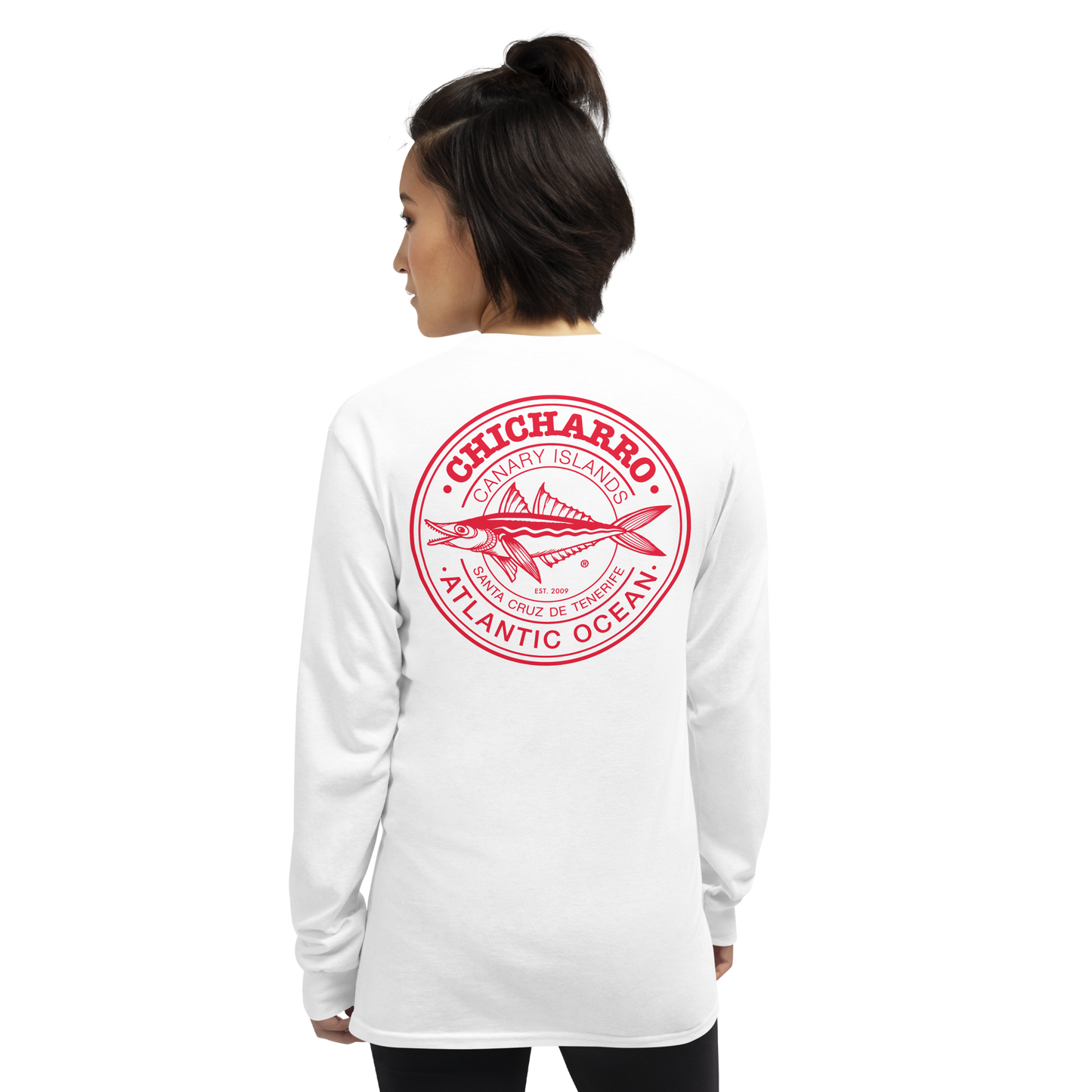 Camiseta Manga Larga Chicharro Brand Nata y Fresa - CHICHARRO CLOTHING