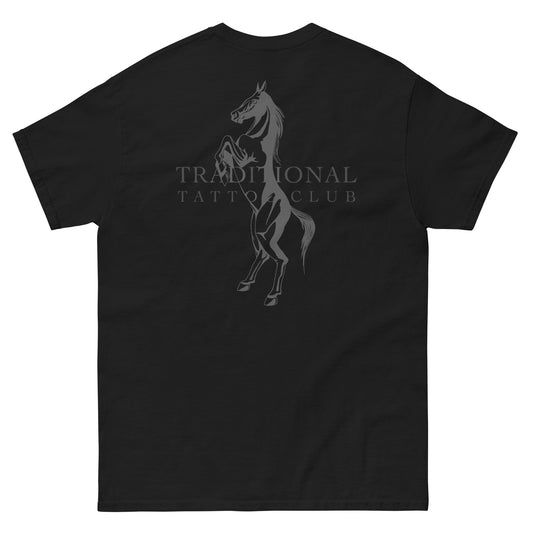Camiseta Chicharro TTC Horse Black Stalion Negro Lava - CHICHARRO CLOTHING