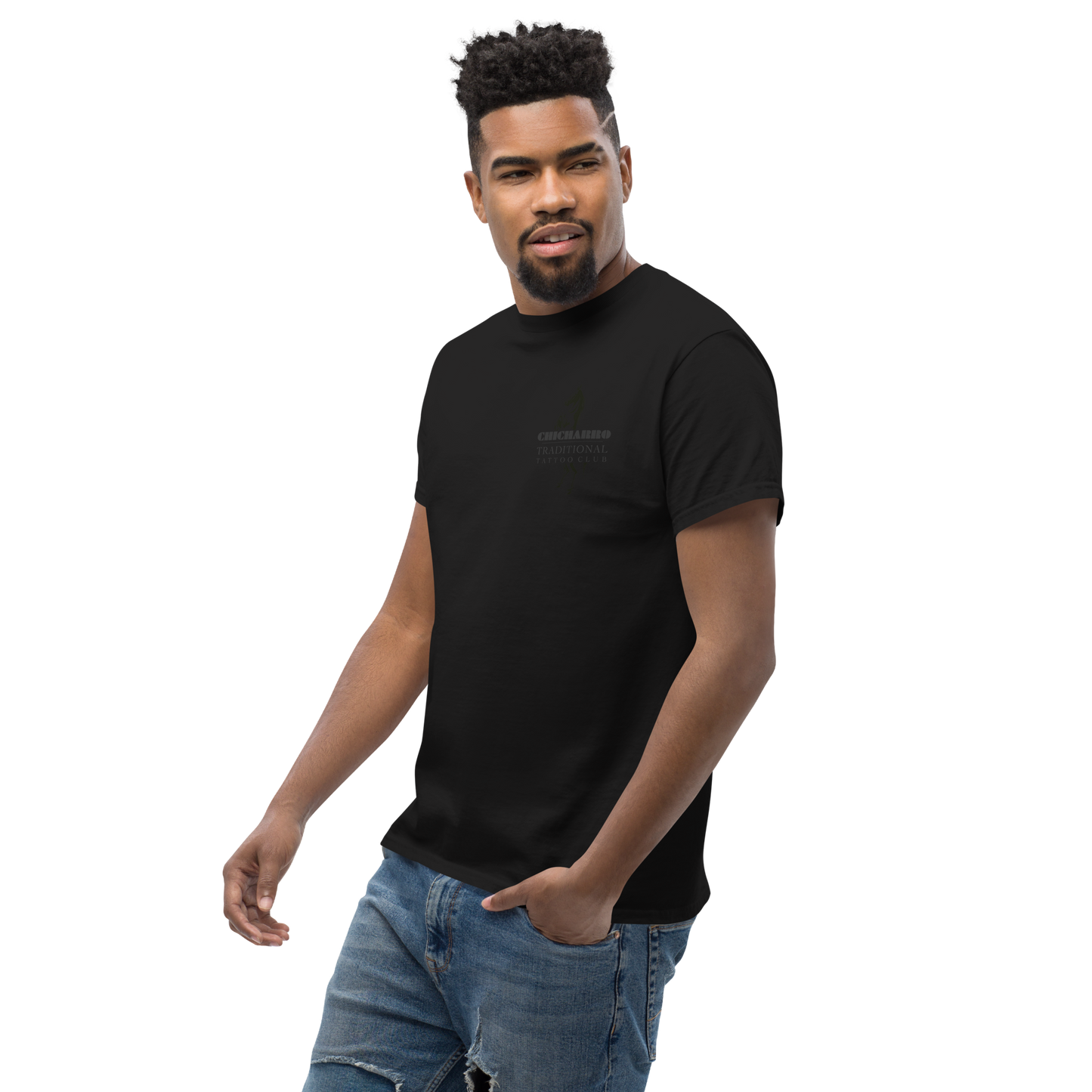 Camiseta Chicharro TTC Horse Black Stalion Negro Lava - CHICHARRO CLOTHING