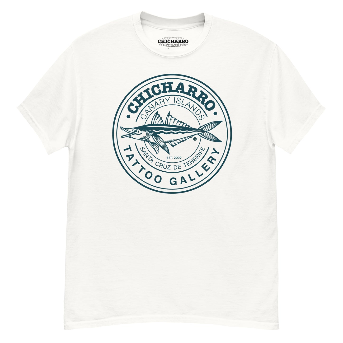 Camiseta Chicharro Blanco Nautico Azulverde - CHICHARRO CLOTHING