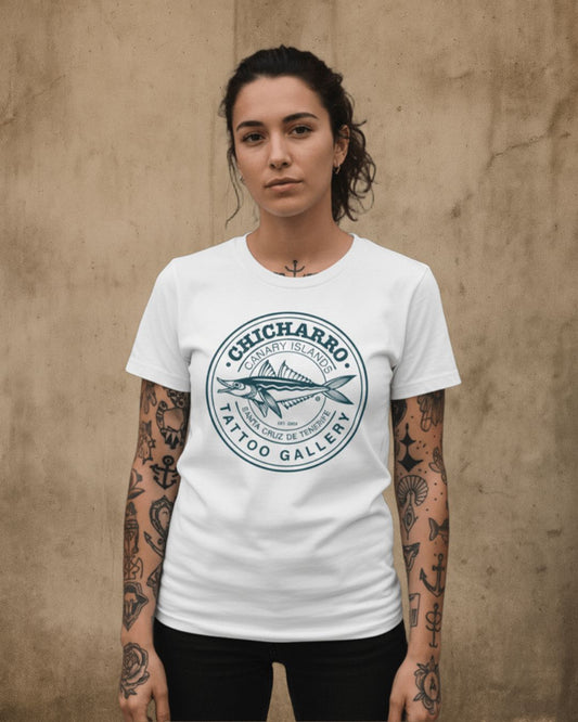 Camiseta Chicharro Blanco Náutico Azulverde