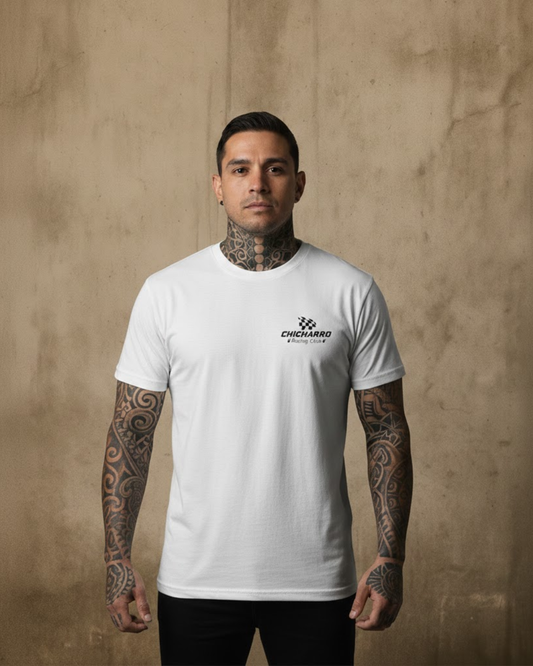 Camiseta Chicharro Casco Blanco y Negro CHICHARRO CLOTHING CHICHARRO CLOTHING