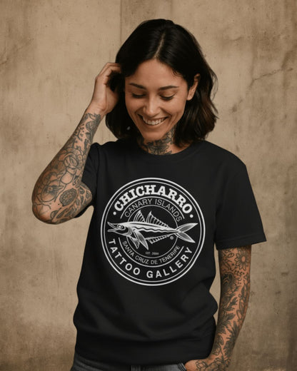 Camiseta Chicharro Negro y Blanco