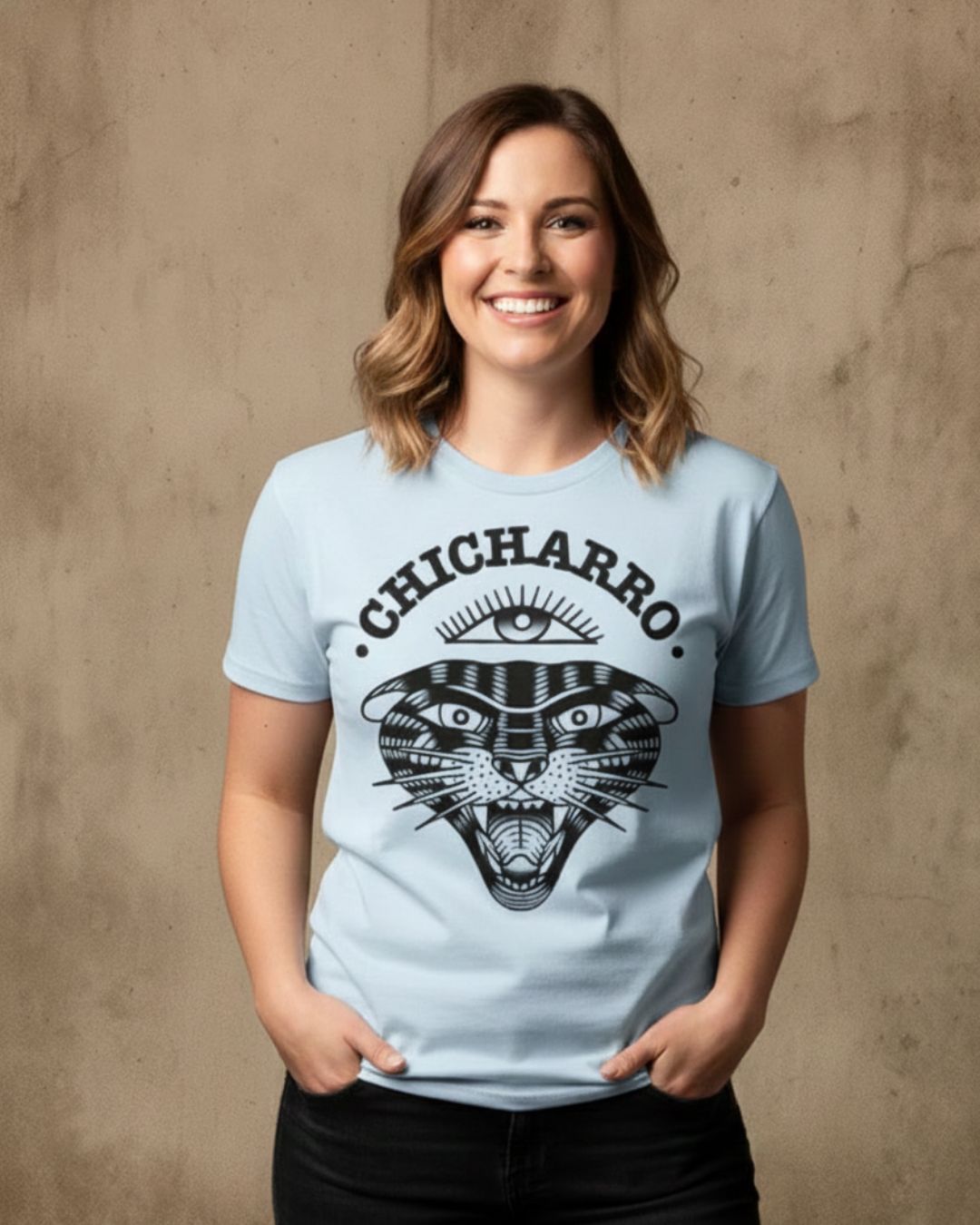 Camiseta Chicharro Pantera Azul Flojo CHICHARRO CLOTHING CHICHARRO CLOTHING