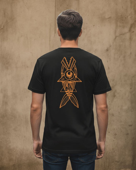 Camiseta Chicharro Sol Africano Negro Lava o Magma