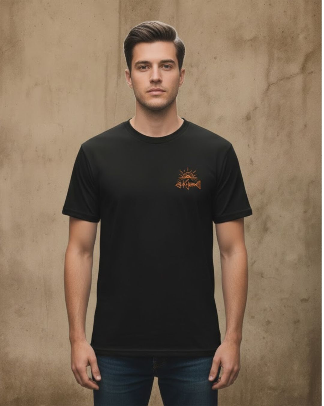 Camiseta Chicharro Sol Africano Negro Lava o Magma CHICHARRO CLOTHING CHICHARRO CLOTHING