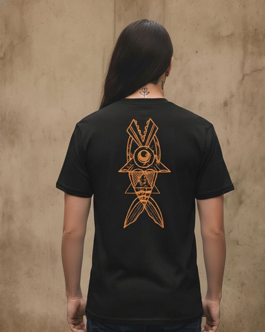 Camiseta Chicharro Sol Africano Negro Lava o Magma CHICHARRO CLOTHING CHICHARRO CLOTHING
