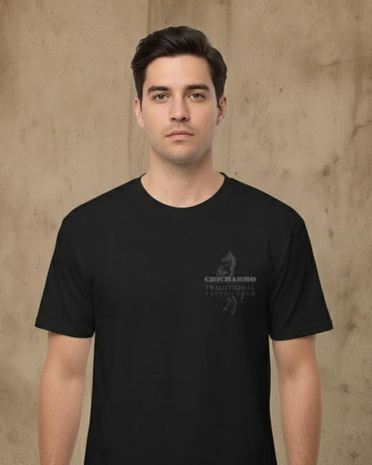 Camiseta Chicharro TTC Horse Black Stalion Negro Lava CHICHARRO CLOTHING CHICHARRO CLOTHING