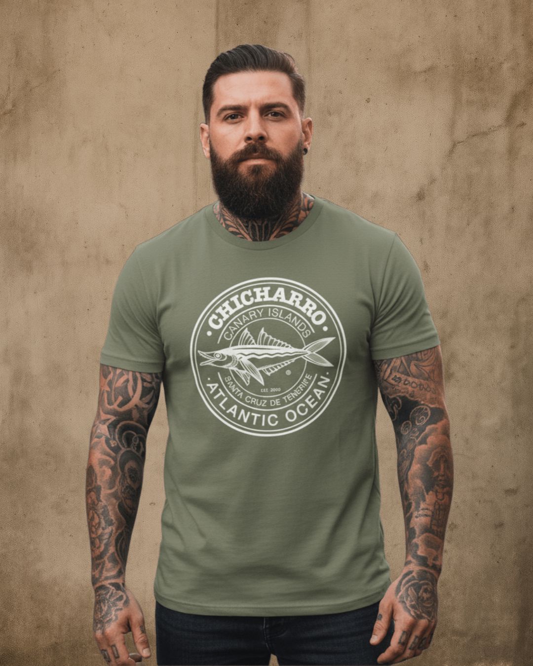 Camiseta Chicharro Verde Crema CHICHARRO CLOTHING CHICHARRO CLOTHING
