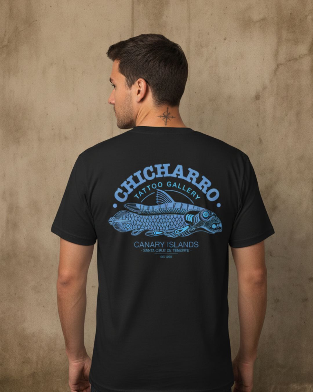 Camiseta Chicharro by Deno Tabaiba Blue CHICHARRO CLOTHING CHICHARRO CLOTHING