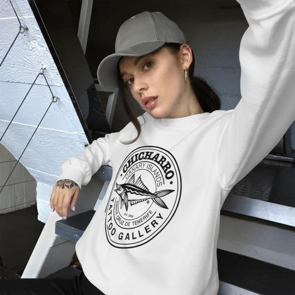 Suéter Chicharro Blanco y Negro CHICHARRO CLOTHING CHICHARRO CLOTHING