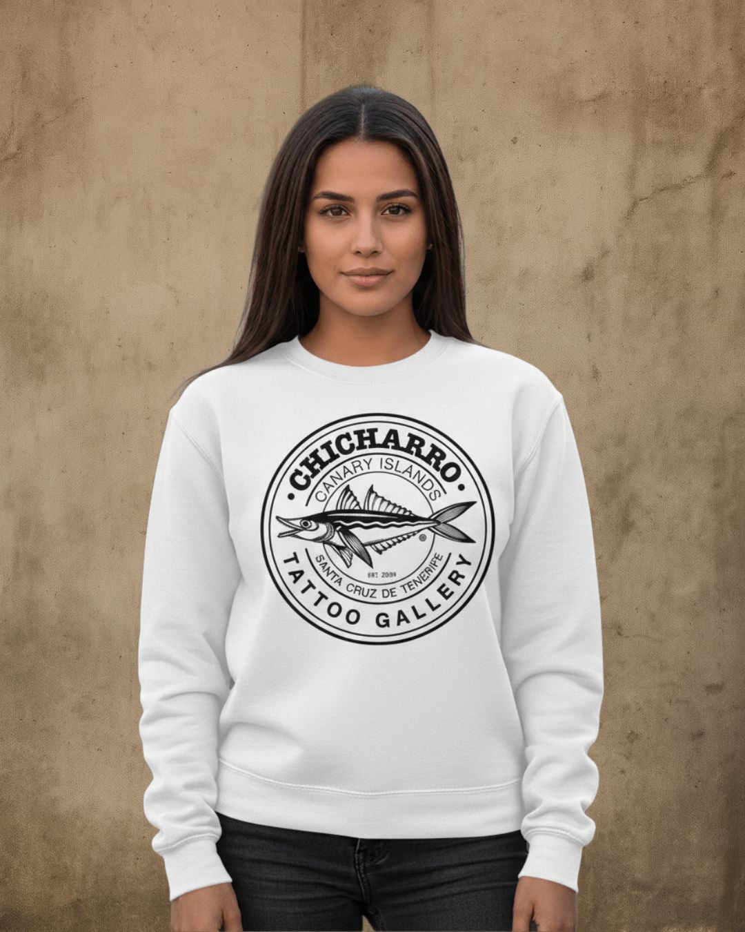 Suéter Chicharro Blanco y Negro CHICHARRO CLOTHING CHICHARRO CLOTHING