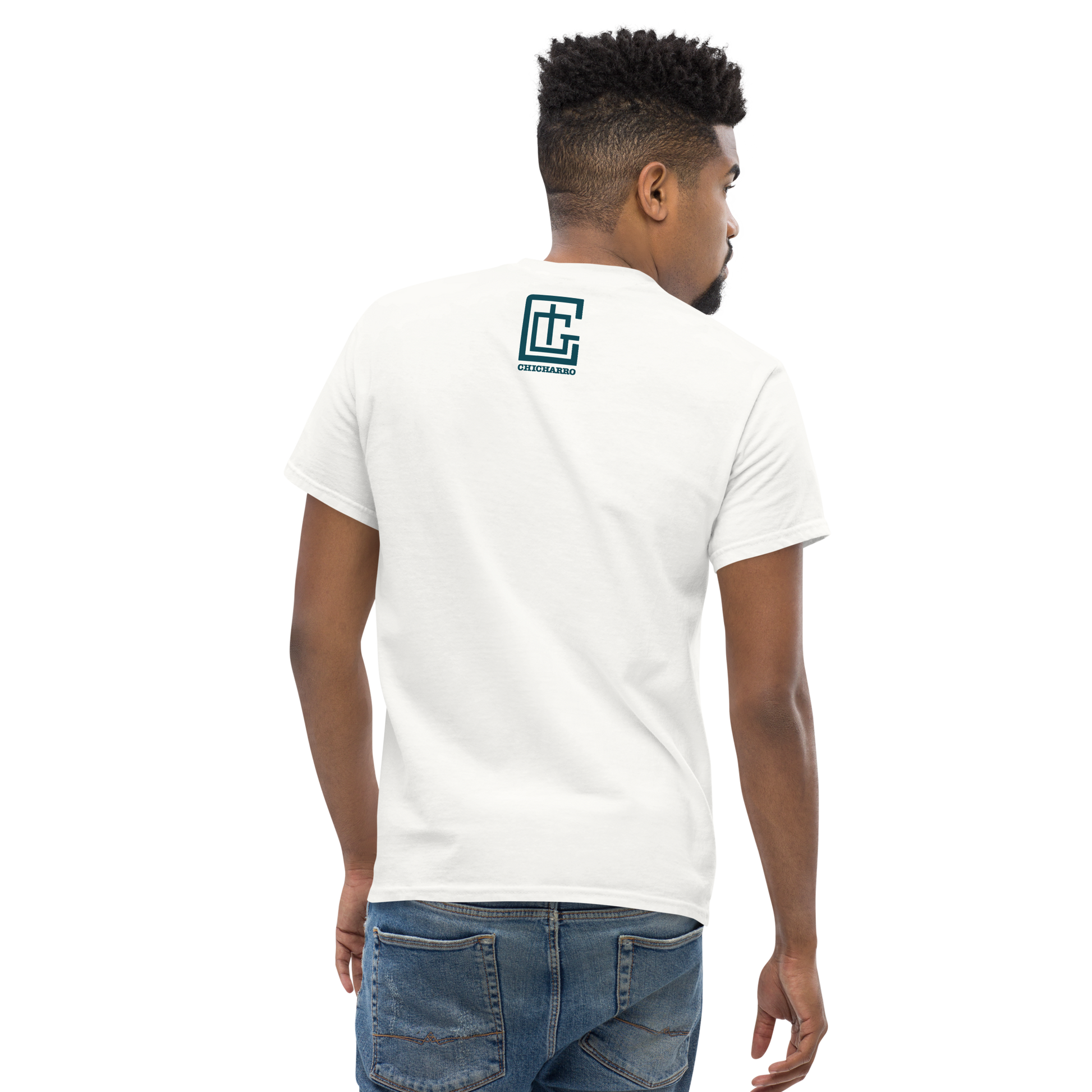 Camiseta Chicharro Blanco Nautico Azulverde - CHICHARRO CLOTHING