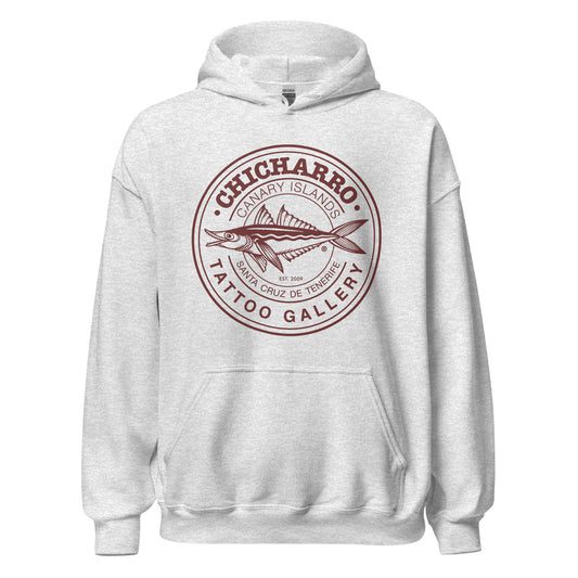 Sudadera Chicharro Gris Ceniza y Vino - CHICHARRO CLOTHING